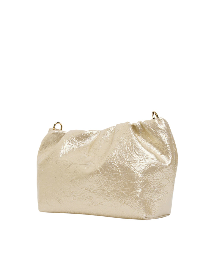 Elms + King | Monty Bag | Light Gold Crinkle