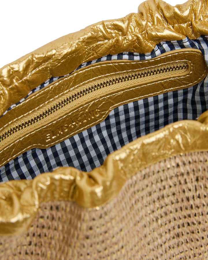 Elms + King | Monty Bag | Gold Weave