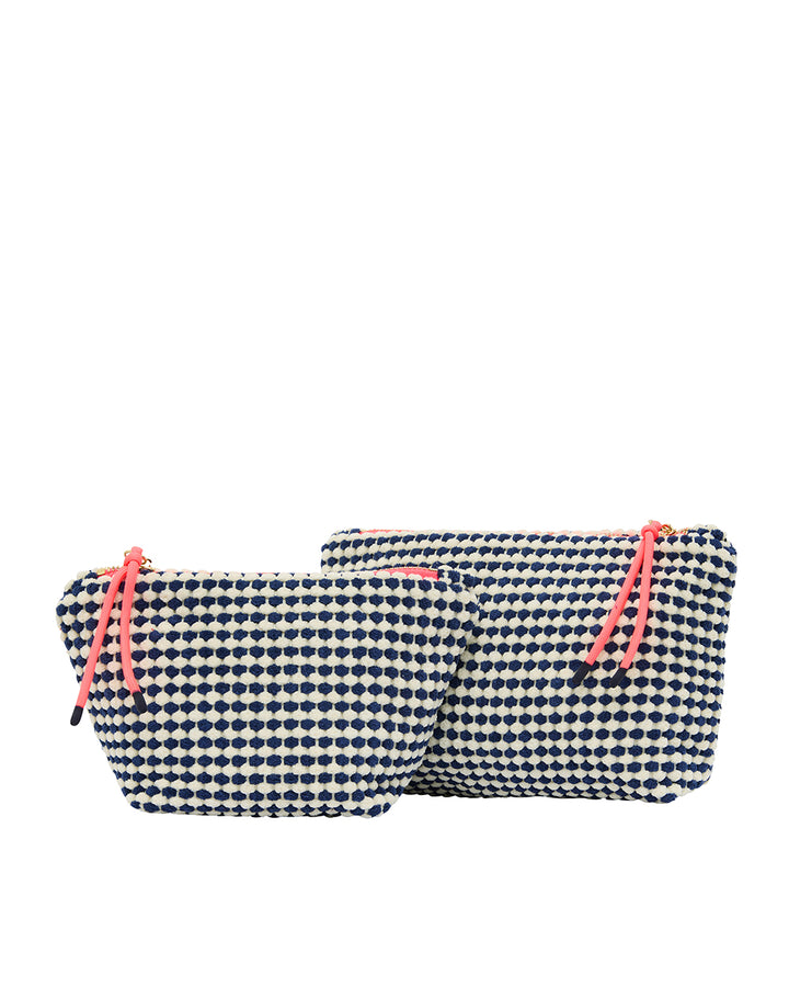Elms + King | Large Napili Case | Navy / White