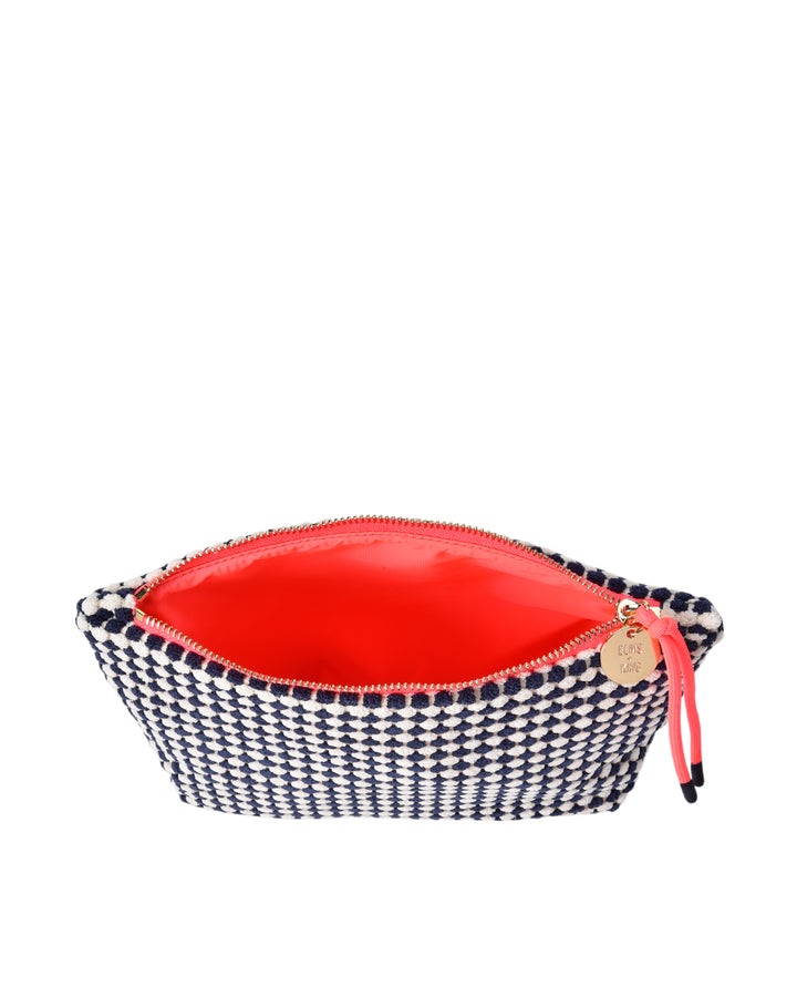 Elms + King | Large Napili Case | Navy / White