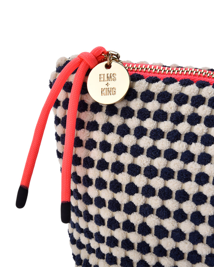 Elms + King | Large Napili Case | Navy / White