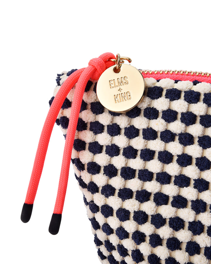 Elms + King | Napili Case Small | Navy / White