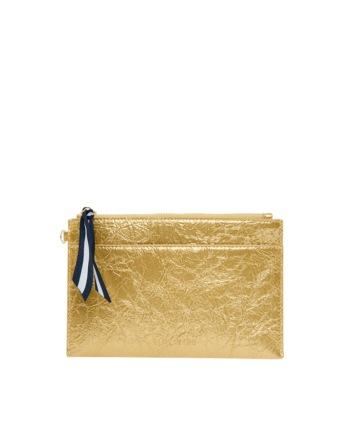 Elms + King | New York Coin Purse | Gold Crinkle