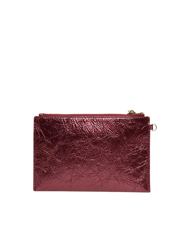 Elms + King | New York Coin Purse | Plum Crinkle