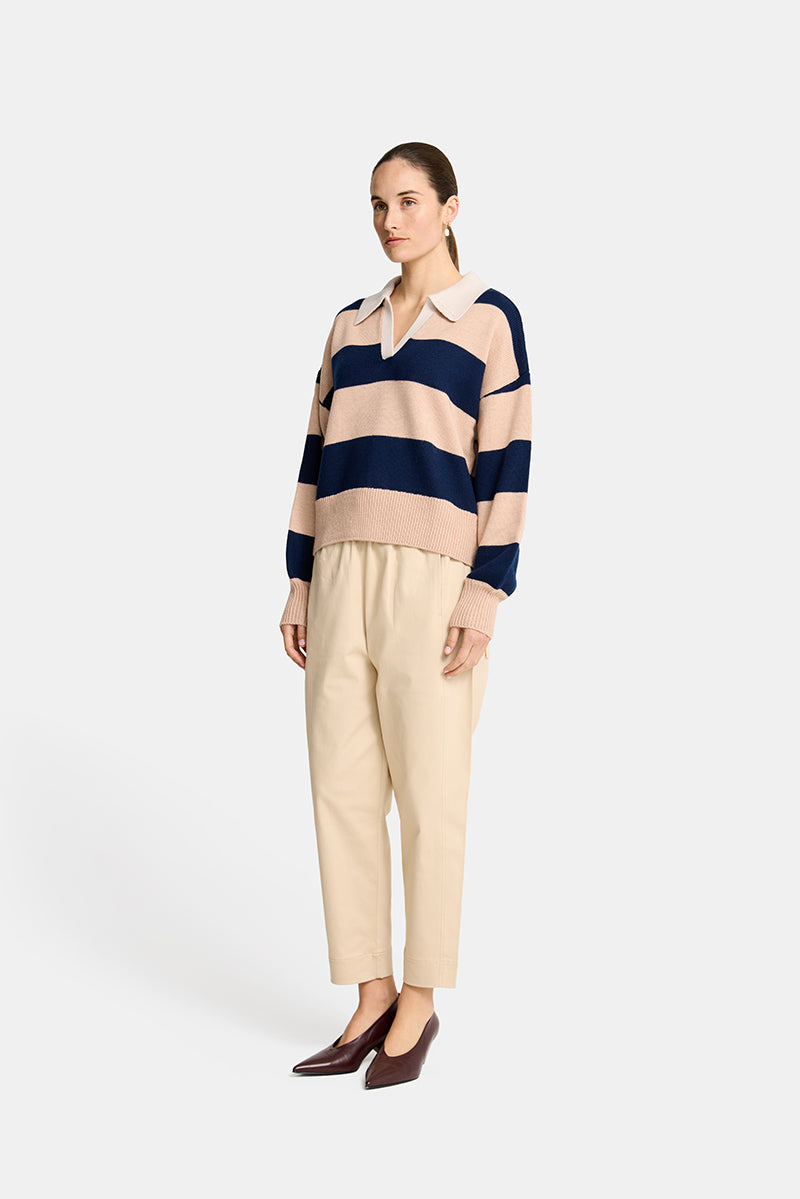 Arlington Milne | Nicole Sweater | Navy / Blush - Dutch Hideout