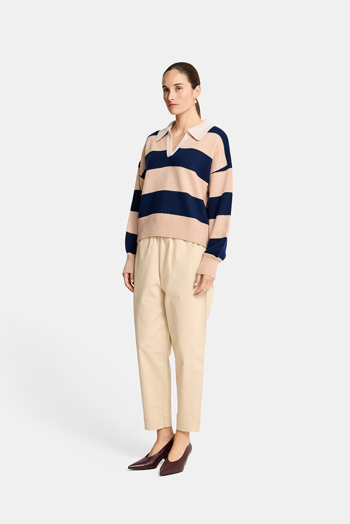 Arlington Milne | Nicole Sweater | Navy / Blush - Dutch Hideout