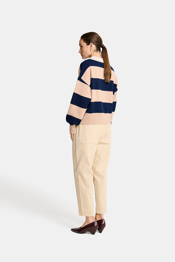 Arlington Milne | Nicole Sweater | Navy / Blush - Dutch Hideout