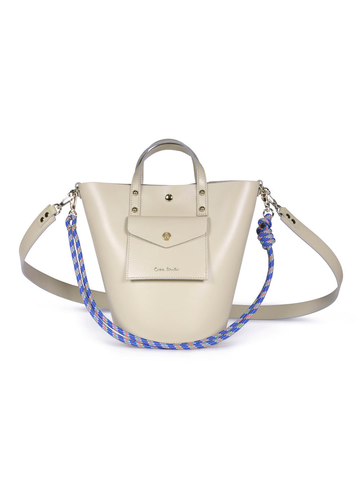 Craie Studio | Notion Box Calf Leather Bag | Creme