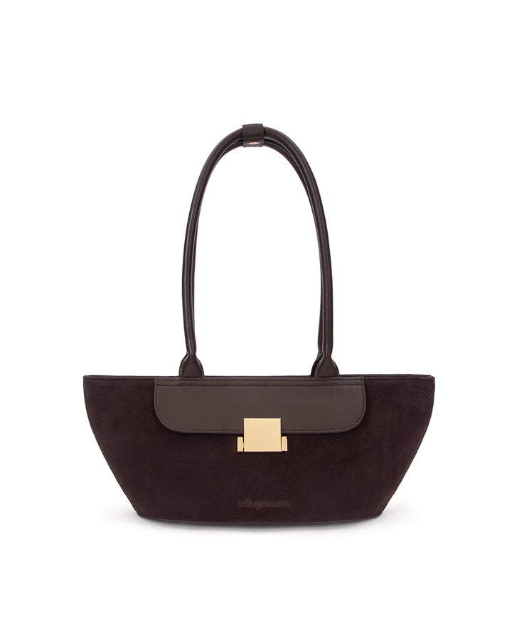 Arlington Milne | Nova Shoulder Bag | Chocolate Pebble - Dutch Hideout