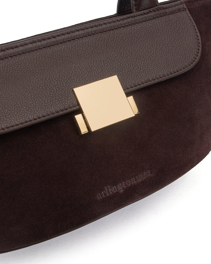 Arlington Milne | Nova Shoulder Bag | Chocolate Pebble - Dutch Hideout