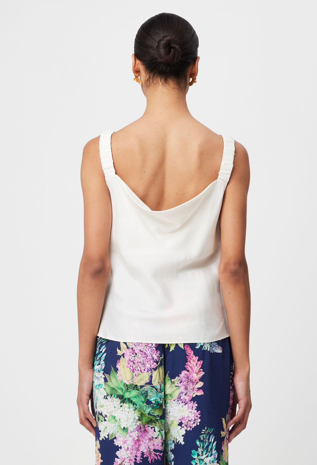 Once Was | Delray Reversible Cupro Cami | Ivory