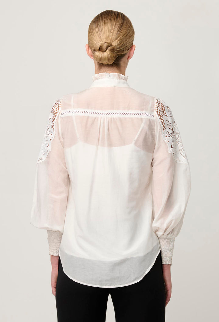 Once Was | Sevilla Cotton Silk Shirt | Blanca