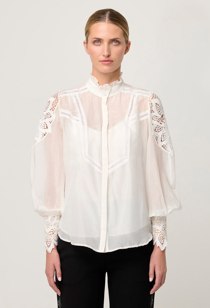 Once Was | Sevilla Cotton Silk Shirt | Blanca