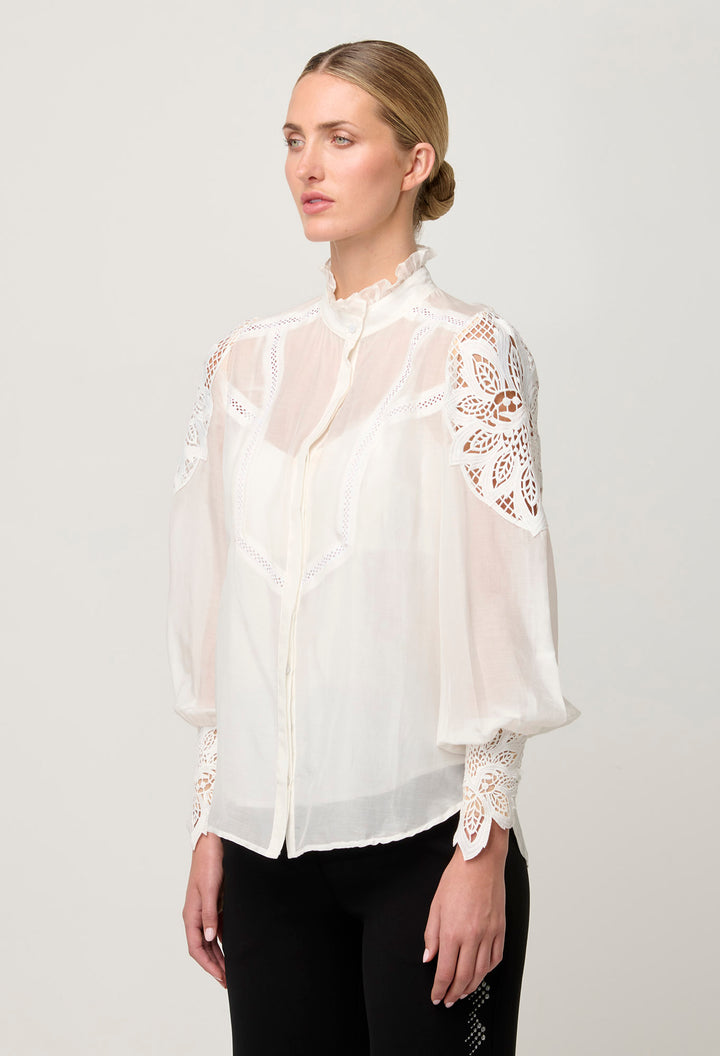 Once Was | Sevilla Cotton Silk Shirt | Blanca