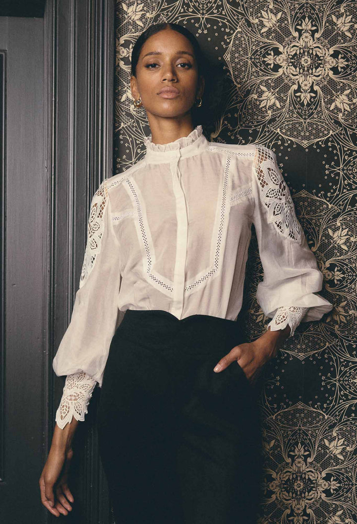 Once Was | Sevilla Cotton Silk Shirt | Blanca