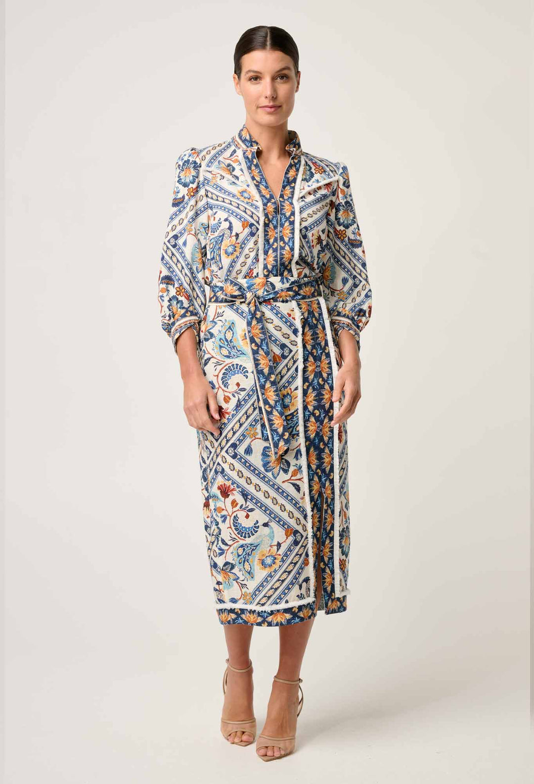 Once Was | Alexis Linen Viscose Fringe Shirt | Petinos Floros