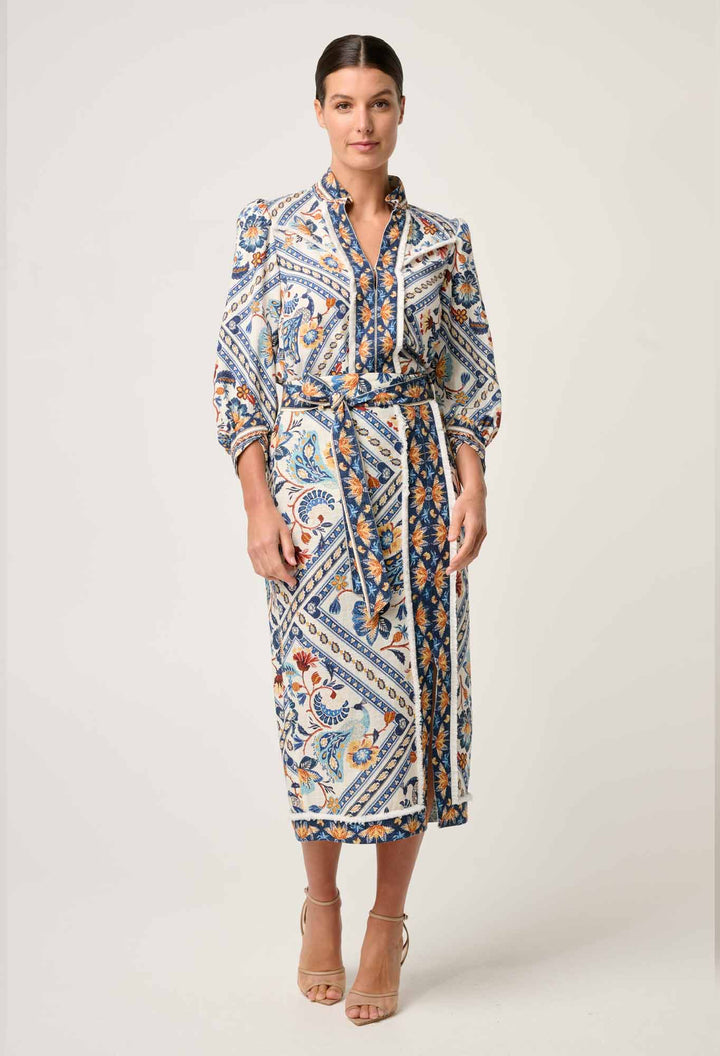 Once Was | Alexis Linen Viscose Fringe Shirt | Petinos Floros