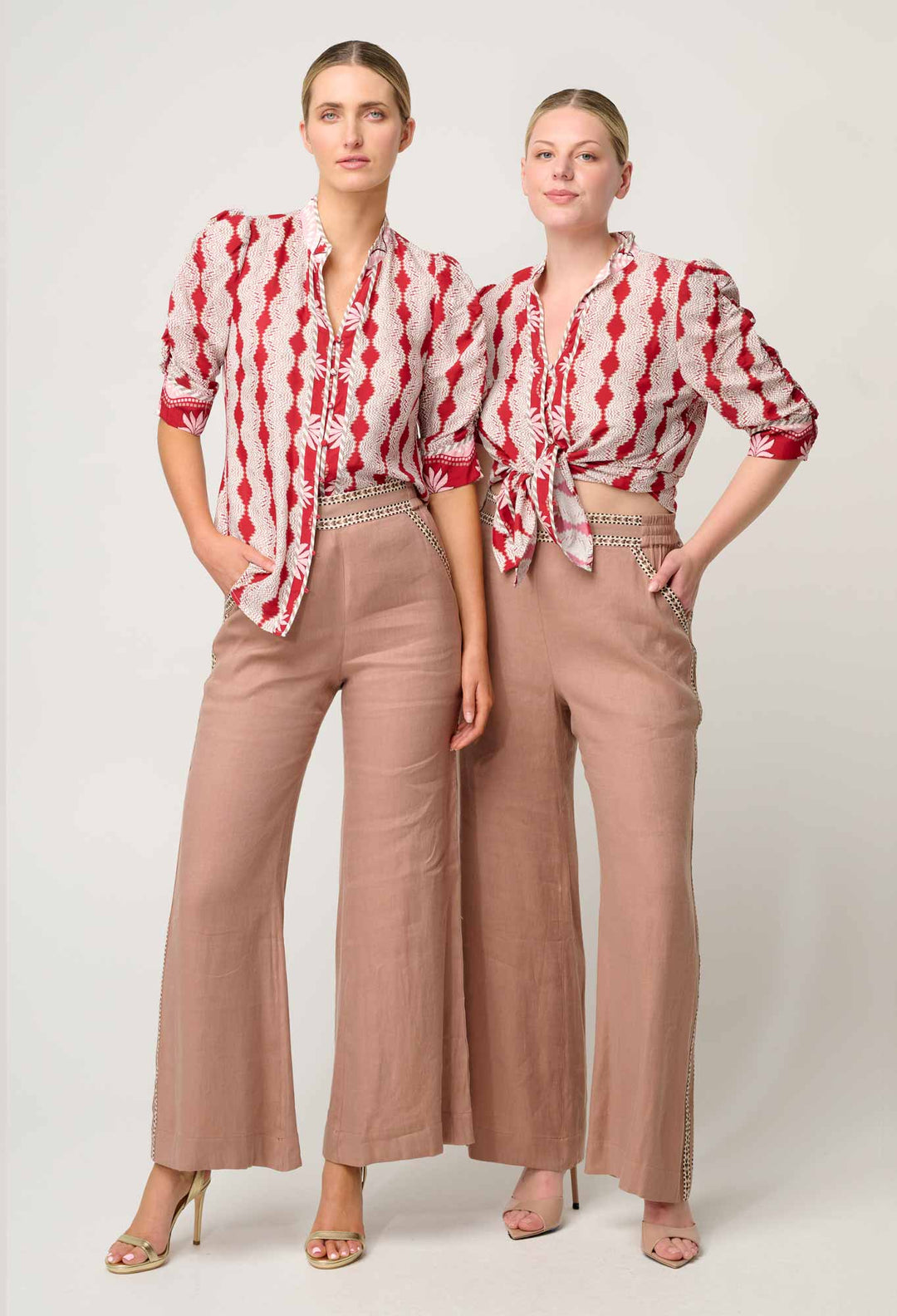 Once Was | Calantha Viscose Shirt | Marrakech Ruby