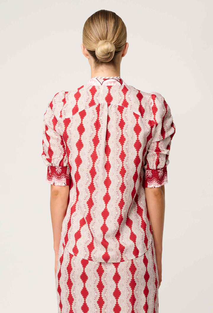 Once Was | Calantha Viscose Shirt | Marrakech Ruby