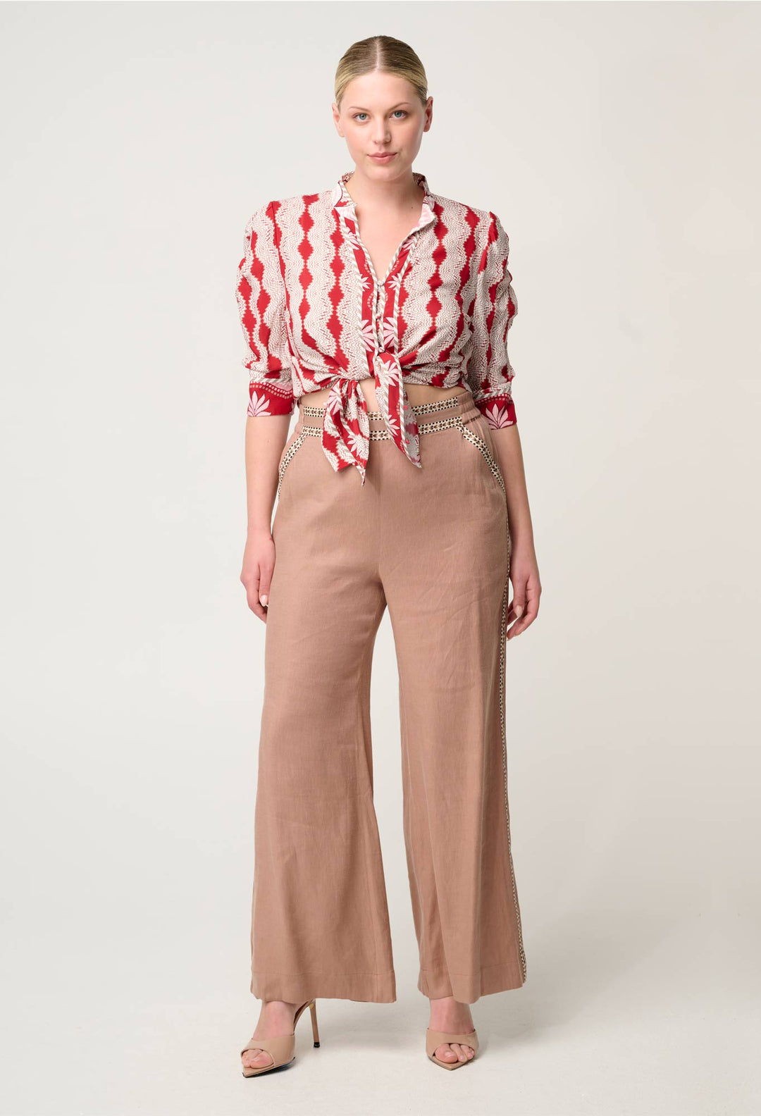 Once Was | Calantha Viscose Shirt | Marrakech Ruby