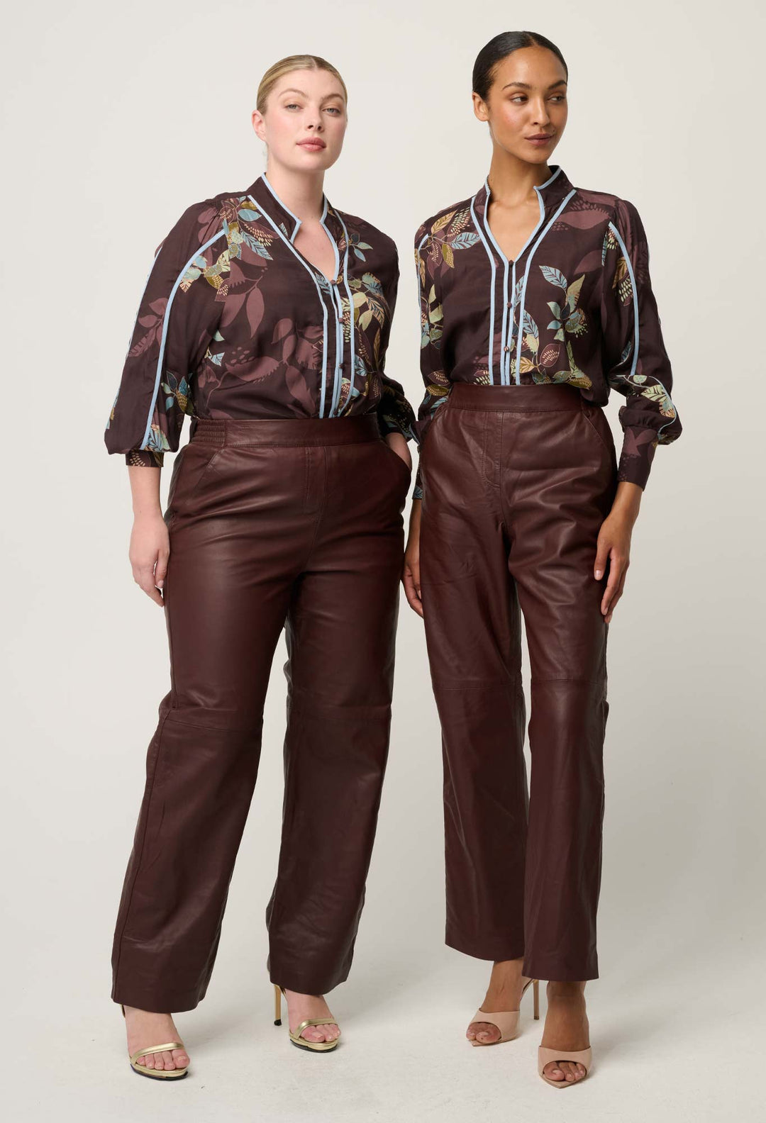 Once Was | Asher Viscose Faille Shirt | Ember Vines - Dutch Hideout