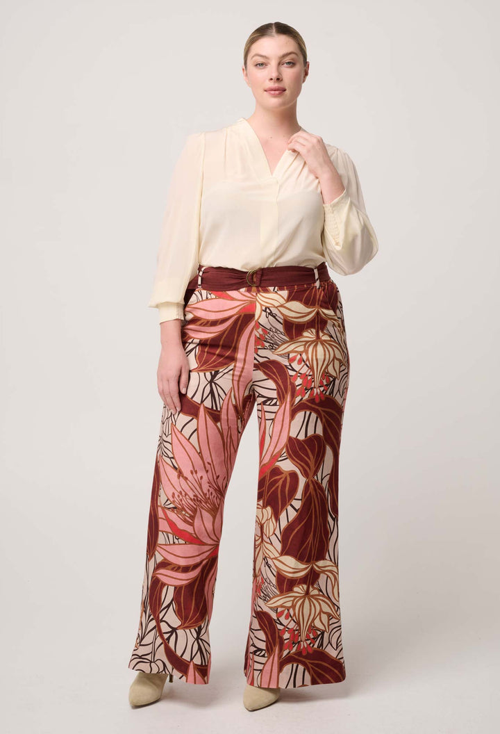 Once Was | Eden Silk Pleated Shirt | Cloud - Dutch Hideout