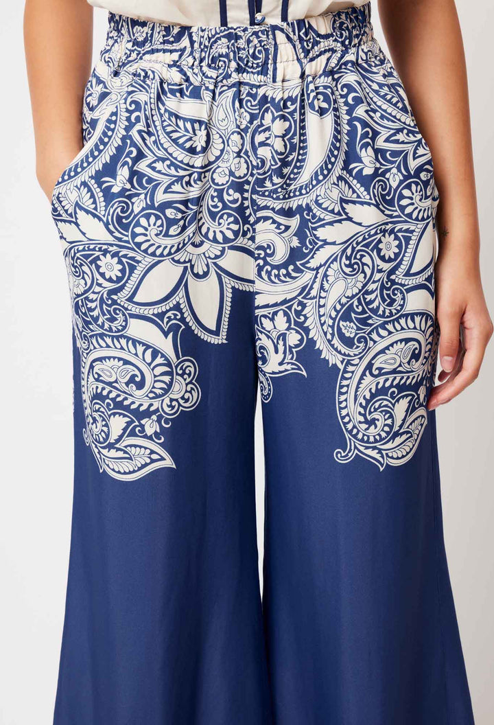 Once Was | Positano Viscose Pant in Nautique Paisley