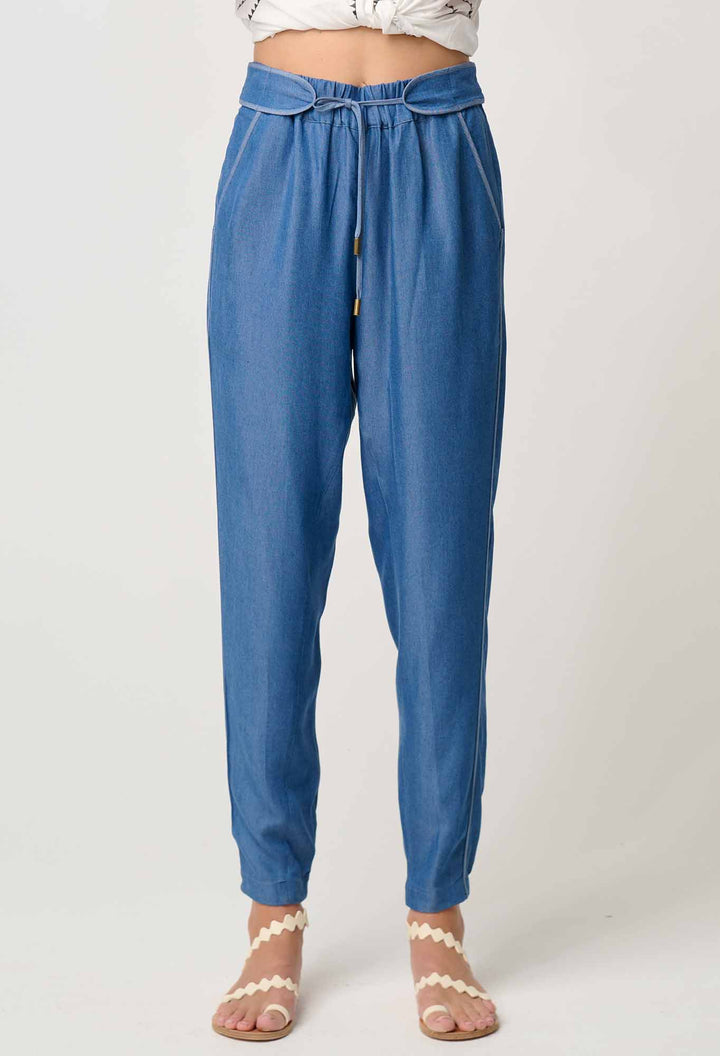 Once Was | Amoya Tencel Jogger | Indigo