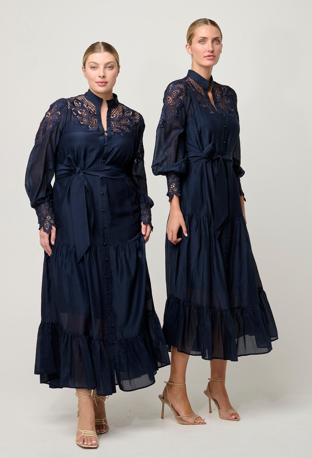 Once Was | Mirador Cotton Silk Maxi Dress | Night Sky