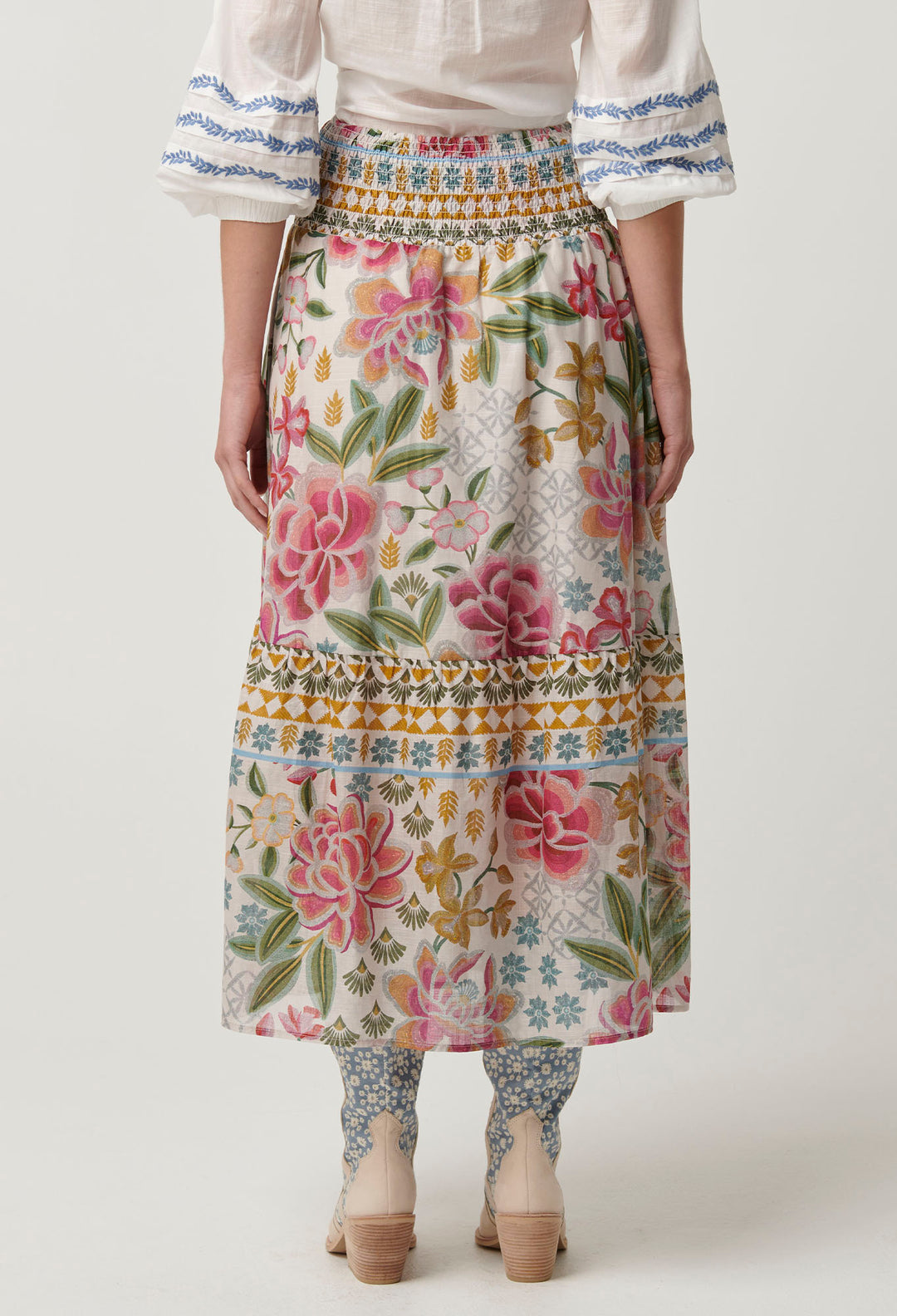 Once Was | Cordelia Cotton Slub Skirt | Azalea Fields