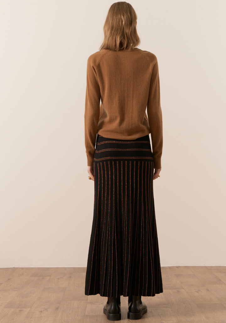 POL Clothing | Willow Cashmere Crew Neck Knit | Toffee