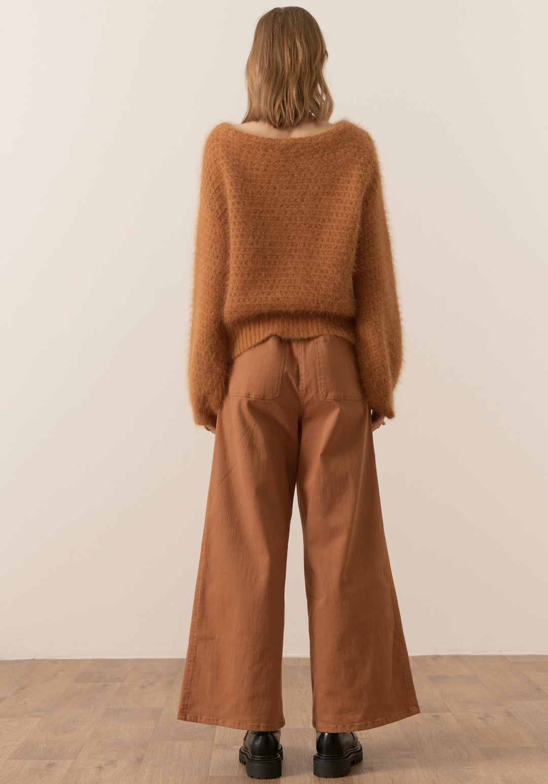 POL Clothing | Genus Pointelle Knit | Toffee