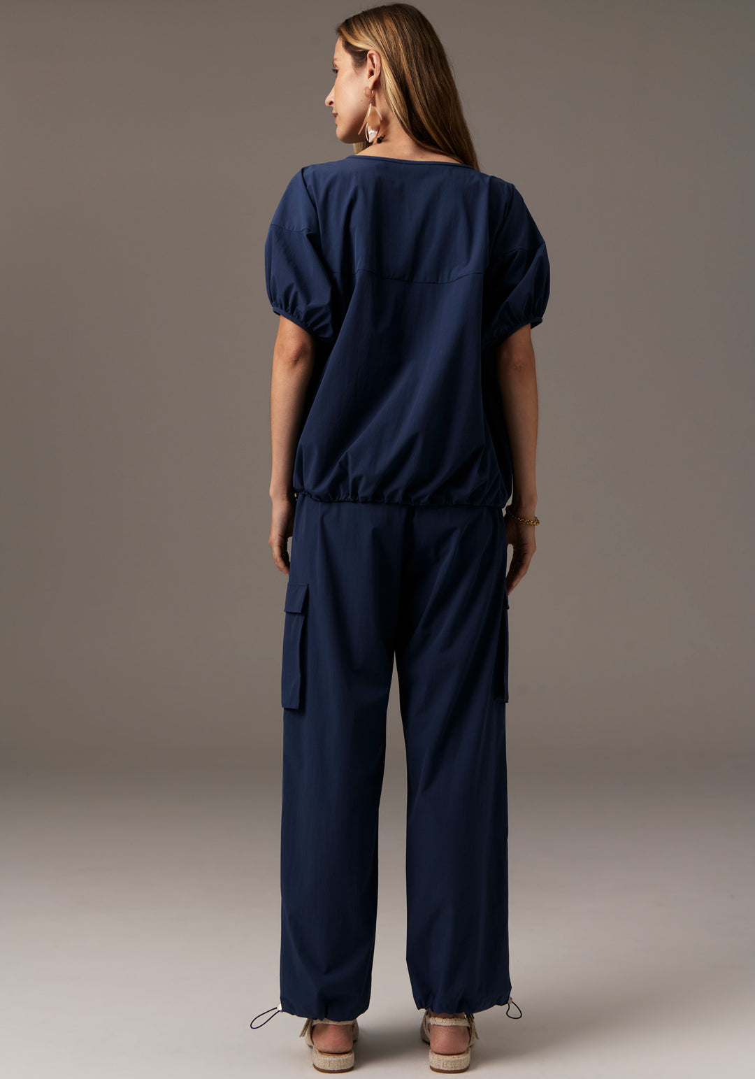 POL Clothing | Tech Cargo Pant | Blue