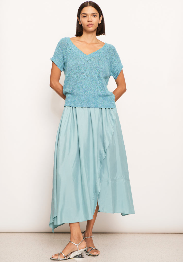 POL Clothing | Rig Knit Top | Blue