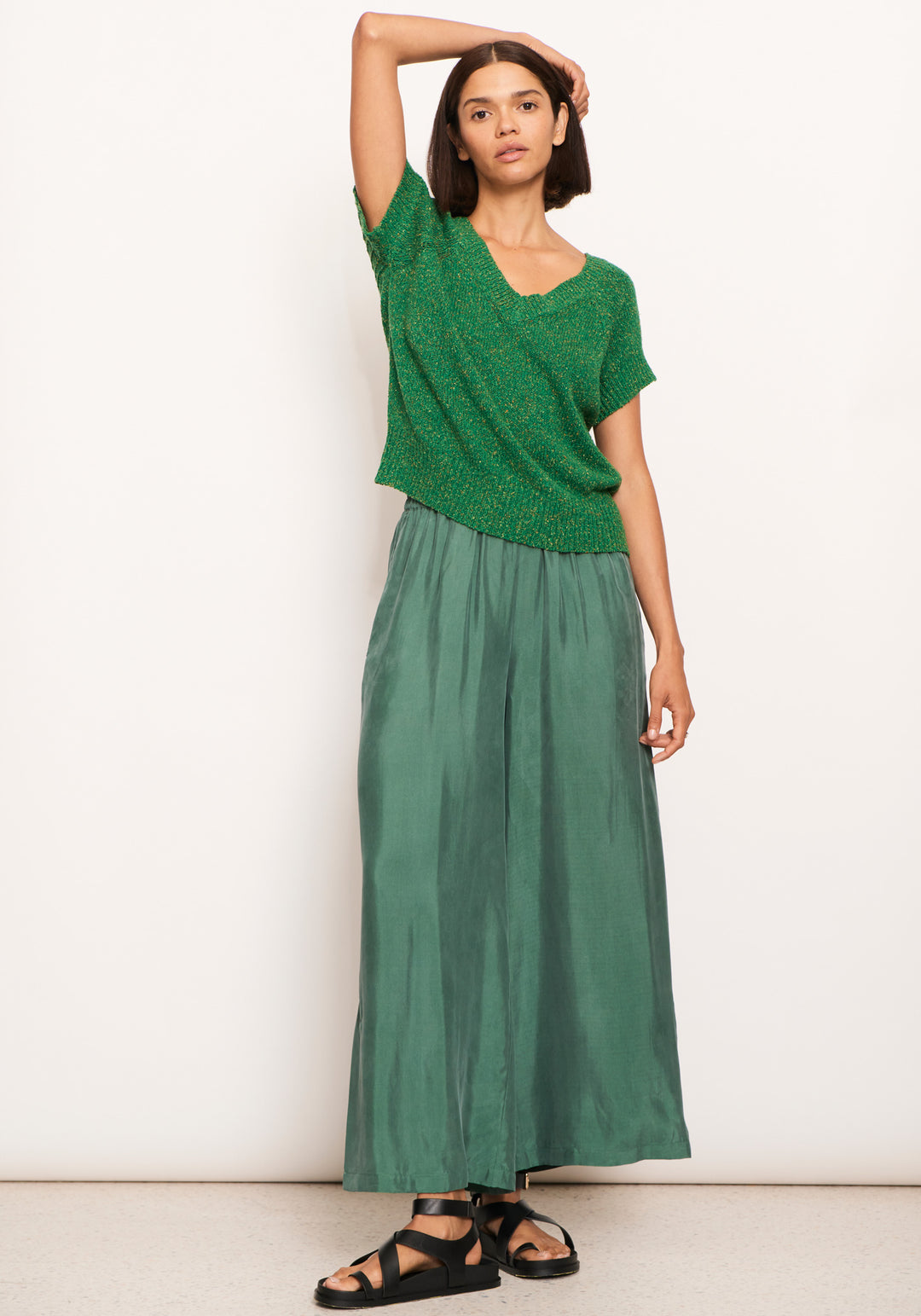 POL Clothing | Rig Knit Top | Green