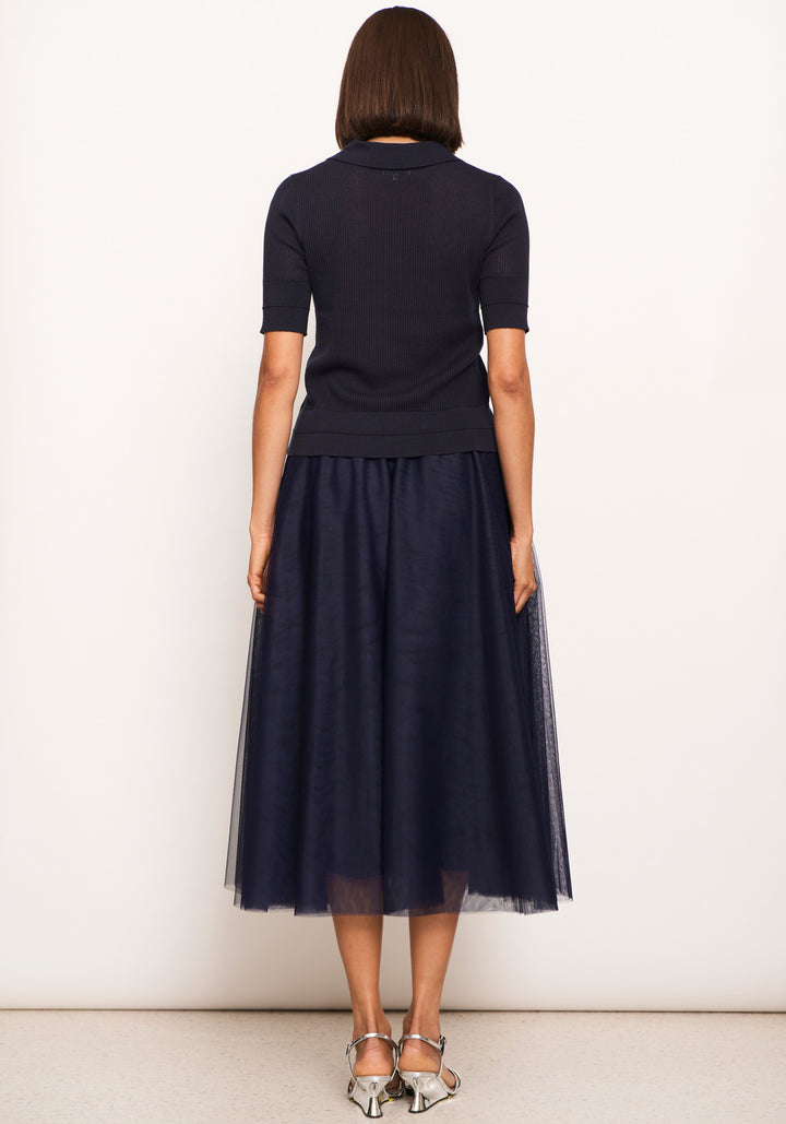 POL Clothing | Keel Tulle Skirt | Ink