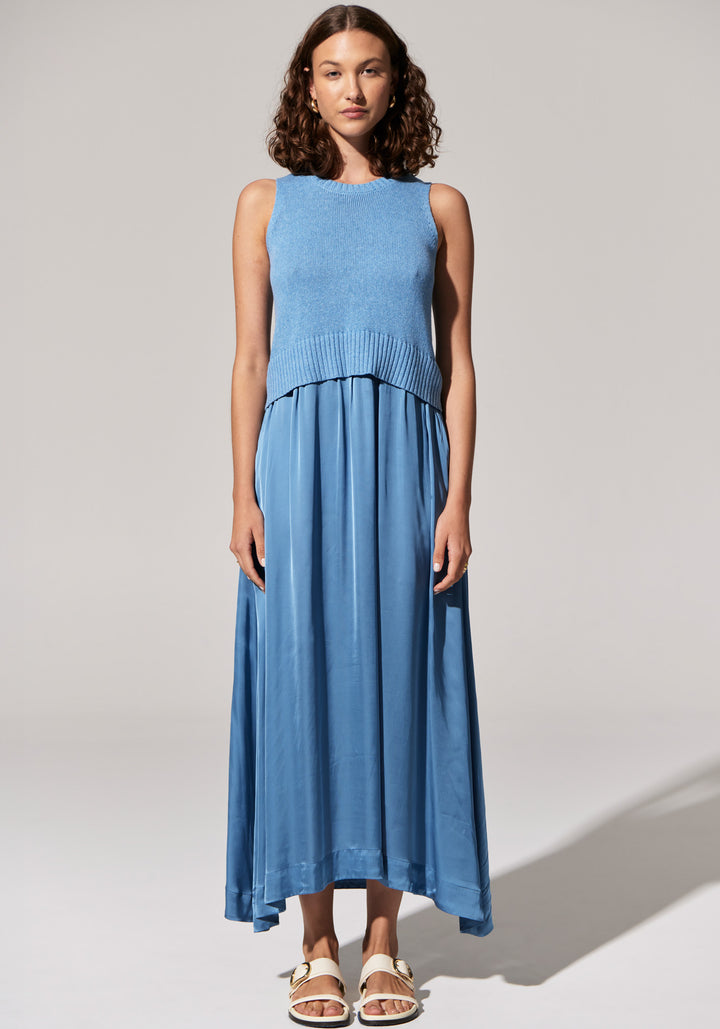 Pol Clothing | Estel knit Tank Dress | Blue