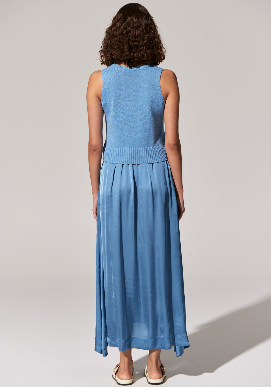 Pol Clothing | Estel knit Tank Dress | Blue