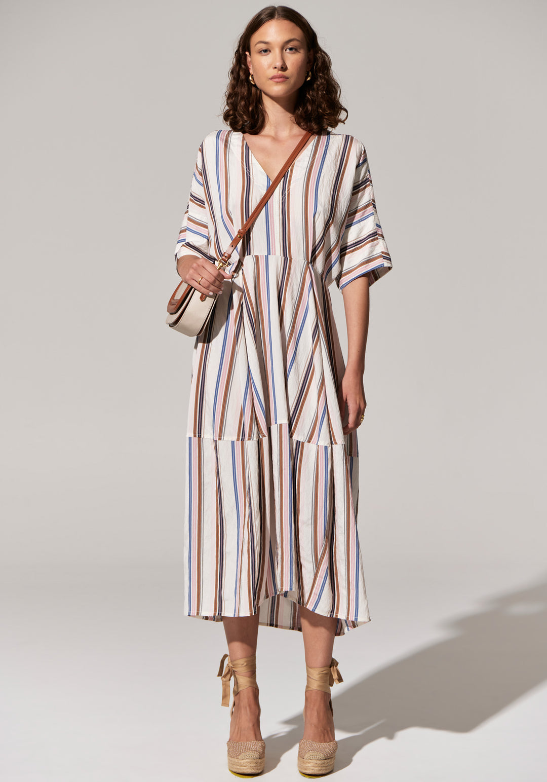 POL Clothing | Jet Day Dress | Jet Multistripe