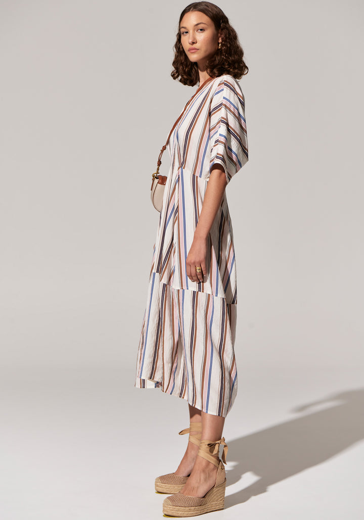 POL Clothing | Jet Day Dress | Jet Multistripe