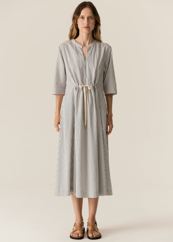 Pol Clothing | Vera Shirt Dress | Blue Stripe