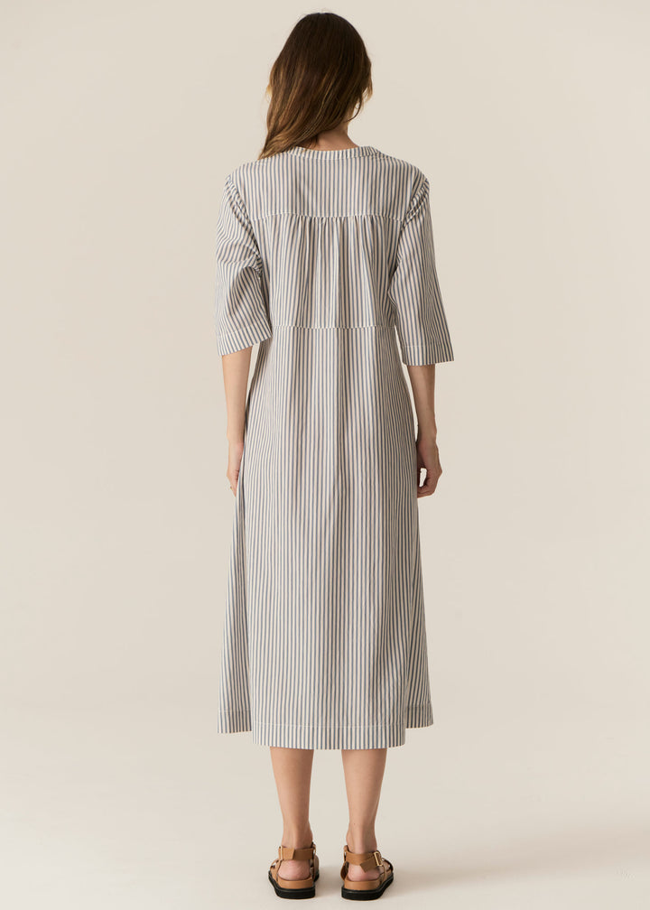 Pol Clothing | Vera Shirt Dress | Blue Stripe
