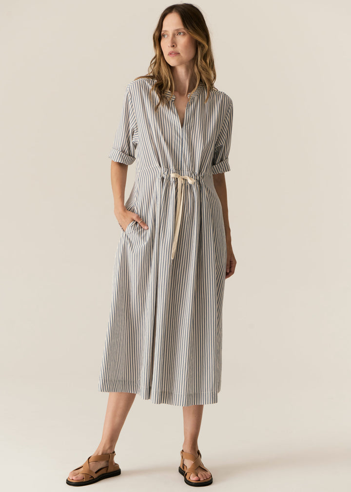 Pol Clothing | Vera Shirt Dress | Blue Stripe