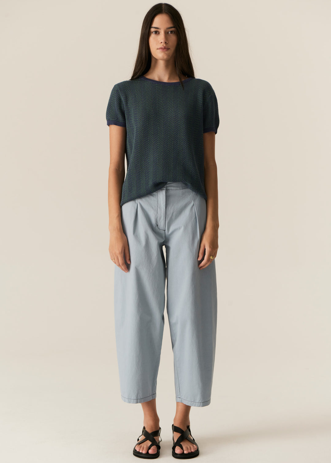 Pol Clothing | Avrid Barrel Pant | Blue
