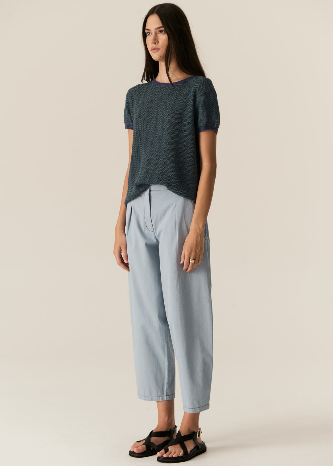Pol Clothing | Avrid Barrel Pant | Blue