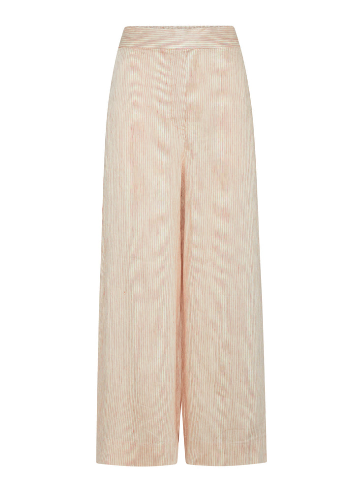 POL Clothing | Stelle Pant | Red / Natural Stripe