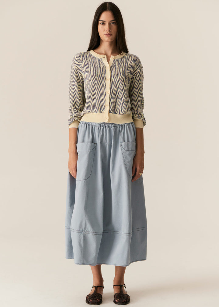 Pol Clothing | Avrid Bubble Skirt | Blue