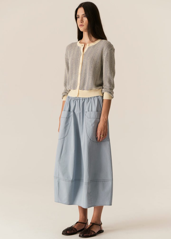 Pol Clothing | Avrid Bubble Skirt | Blue