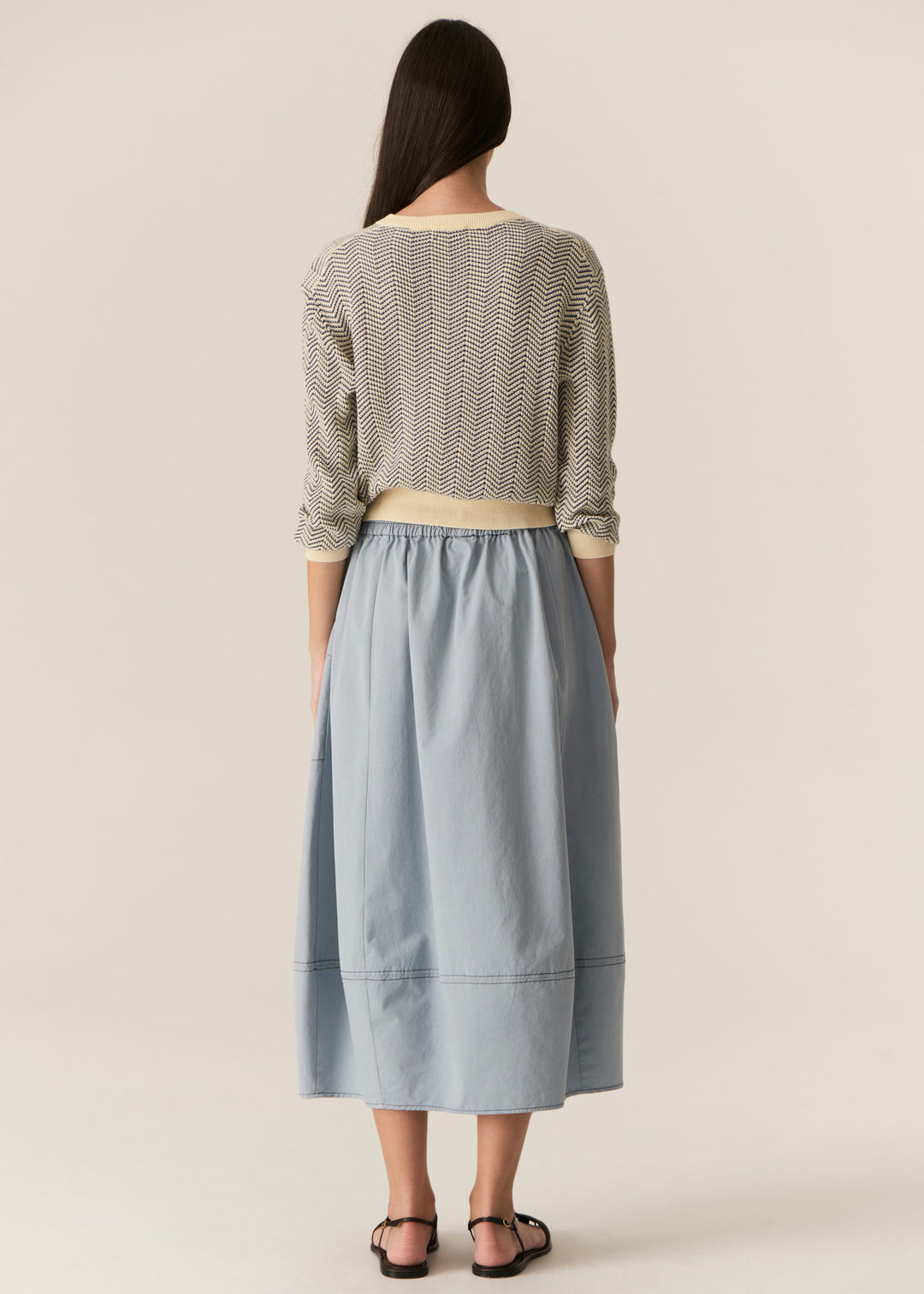 Pol Clothing | Avrid Bubble Skirt | Blue