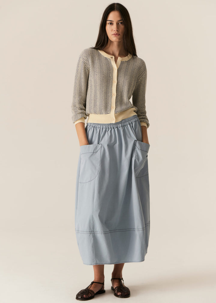 Pol Clothing | Avrid Bubble Skirt | Blue